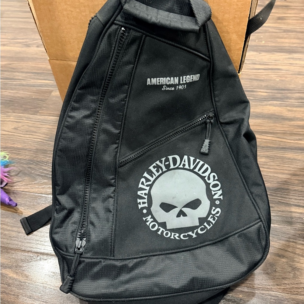 Harley-Davidson Willie G Black Sling Backpack American Legend